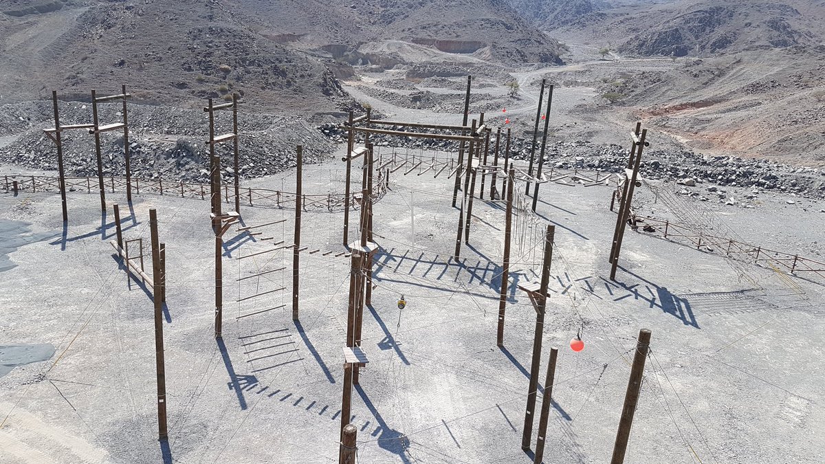 markomontagne's tweet photo. Sharjah, Gulf of Oman. Ropes course upgrade @absoluteae to PRCA (ANSI) and EN15567 https://t.co/YserJL6y5w