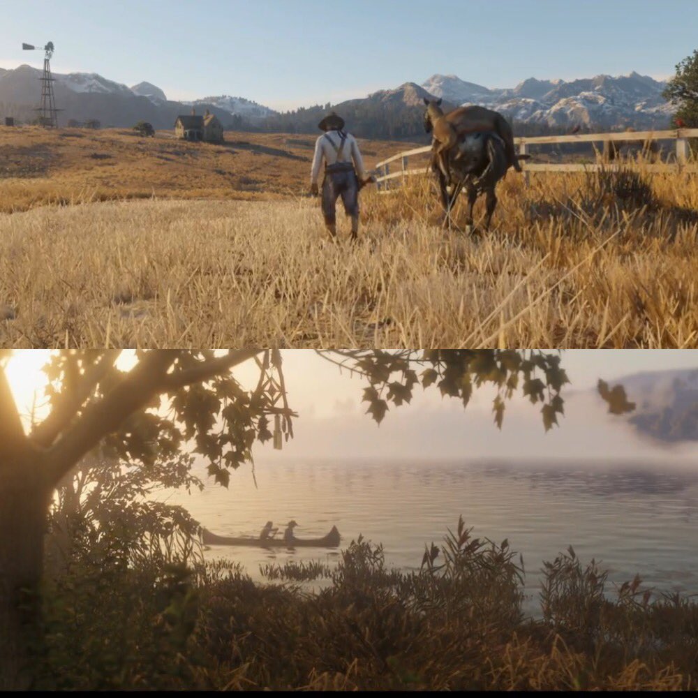XboxArabs's tweet photo. صور من عالم لعبة #red_dead2 وباين التنوع بالعالم ، وواضح بالعرض أن اللعبة محافظه على منهجها القديم ونفس أسلوب العب .
#جيمرز #اكسبوكس_العرب https://t.co/3DLyg51HQg