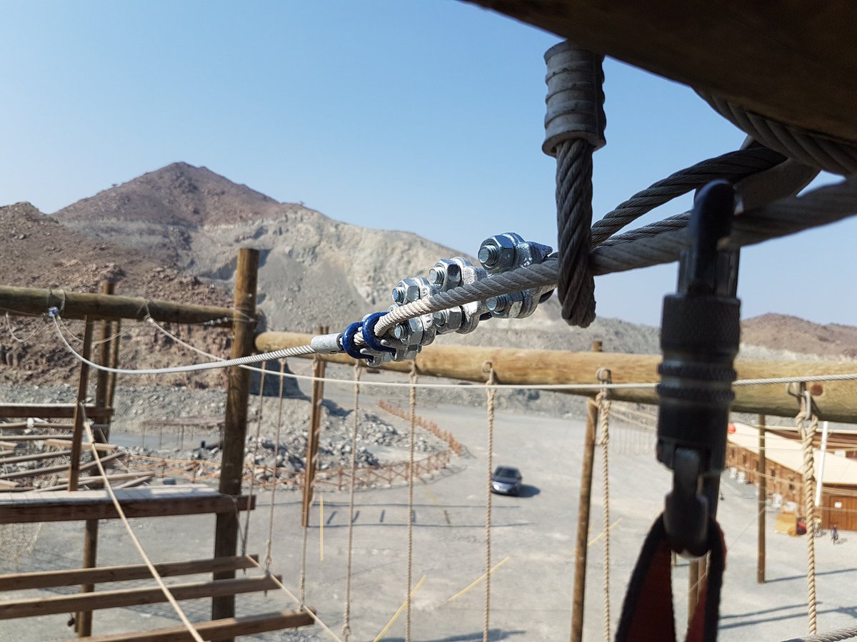 markomontagne's tweet photo. Sharjah, Gulf of Oman. Ropes course upgrade @absoluteae to PRCA (ANSI) and EN15567 https://t.co/YserJL6y5w