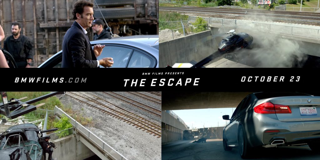 FilmBrampton's tweet photo. Visit https://t.co/wGoIX5SQ92 on Sunday October 23 for the full BMW Film "The Escape" featuring some awesome Brampton locations #FilmitHere https://t.co/f8mhsYyS81