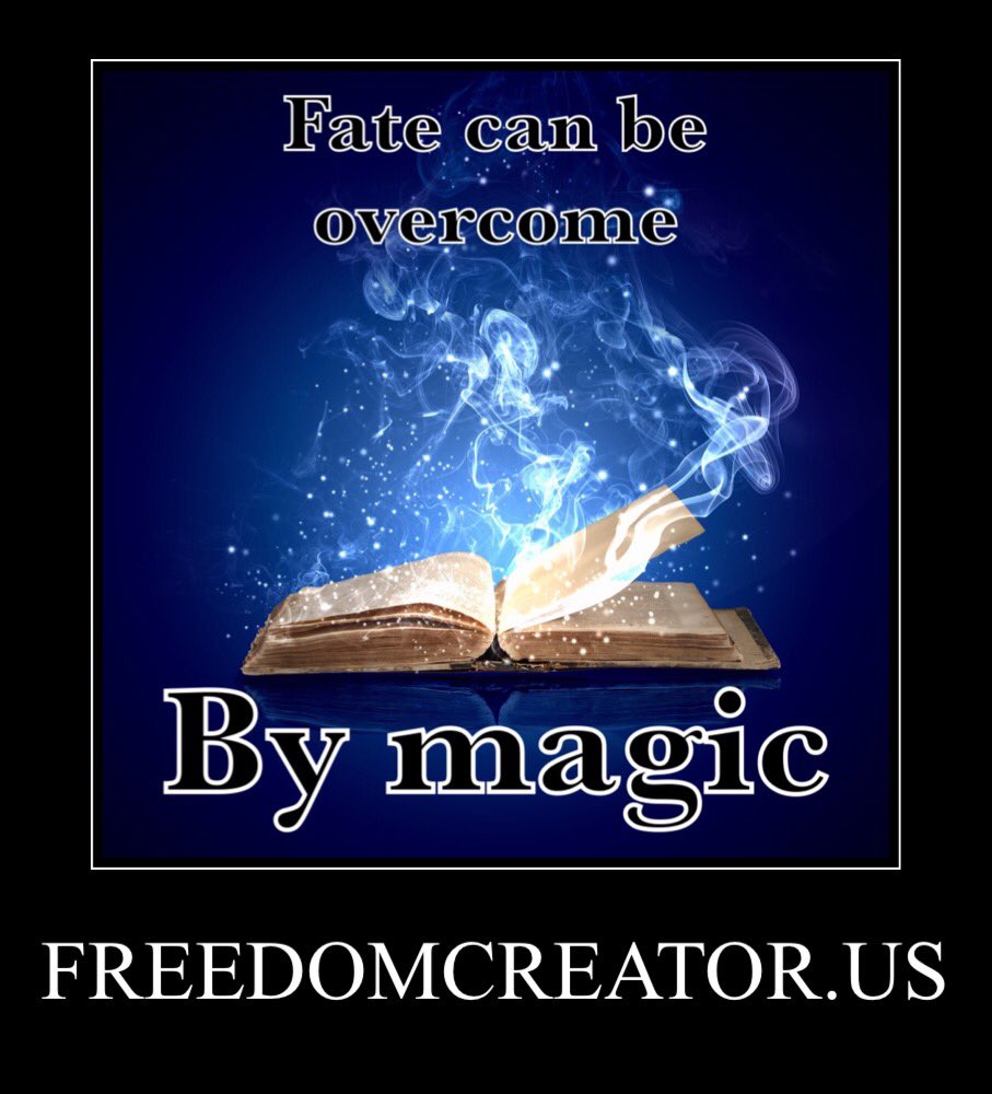 BjKlock's tweet photo. "Fate can be overcome by magic" https://t.co/mPK0ji3uoJ 
#Freedom #FreedomFirst #FreedomFamily #FreedomCreator #Hermeticism #increasemoney https://t.co/pBXDDHdthG