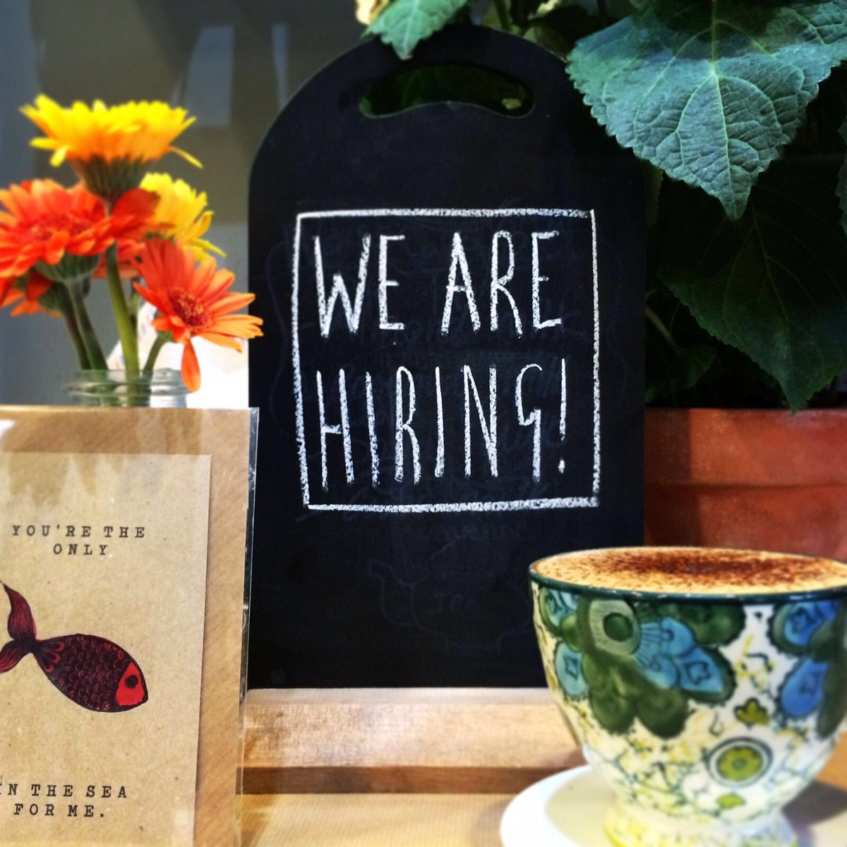 We are looking for baristas with a love for service,who are fun and energetic and have done this before.  Email: info@theyardcafe.co.uk