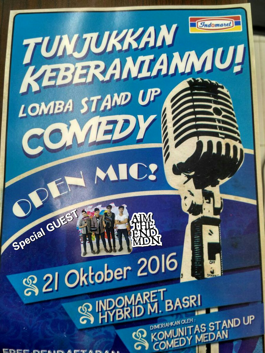 besok!! jumat sore jam 4 sampai 10 malam AIM THE END MDN perform @INDOMARET KAMPUS UMSU jl mukhtar basri , gratis!! merapat friends