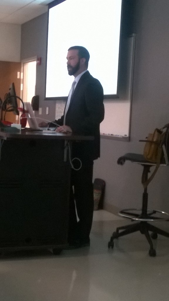 vrutledg's tweet photo. David McGuire, TN OTA President, talks with the UTC OTD students.
#utcotd https://t.co/f7hx8i4qii