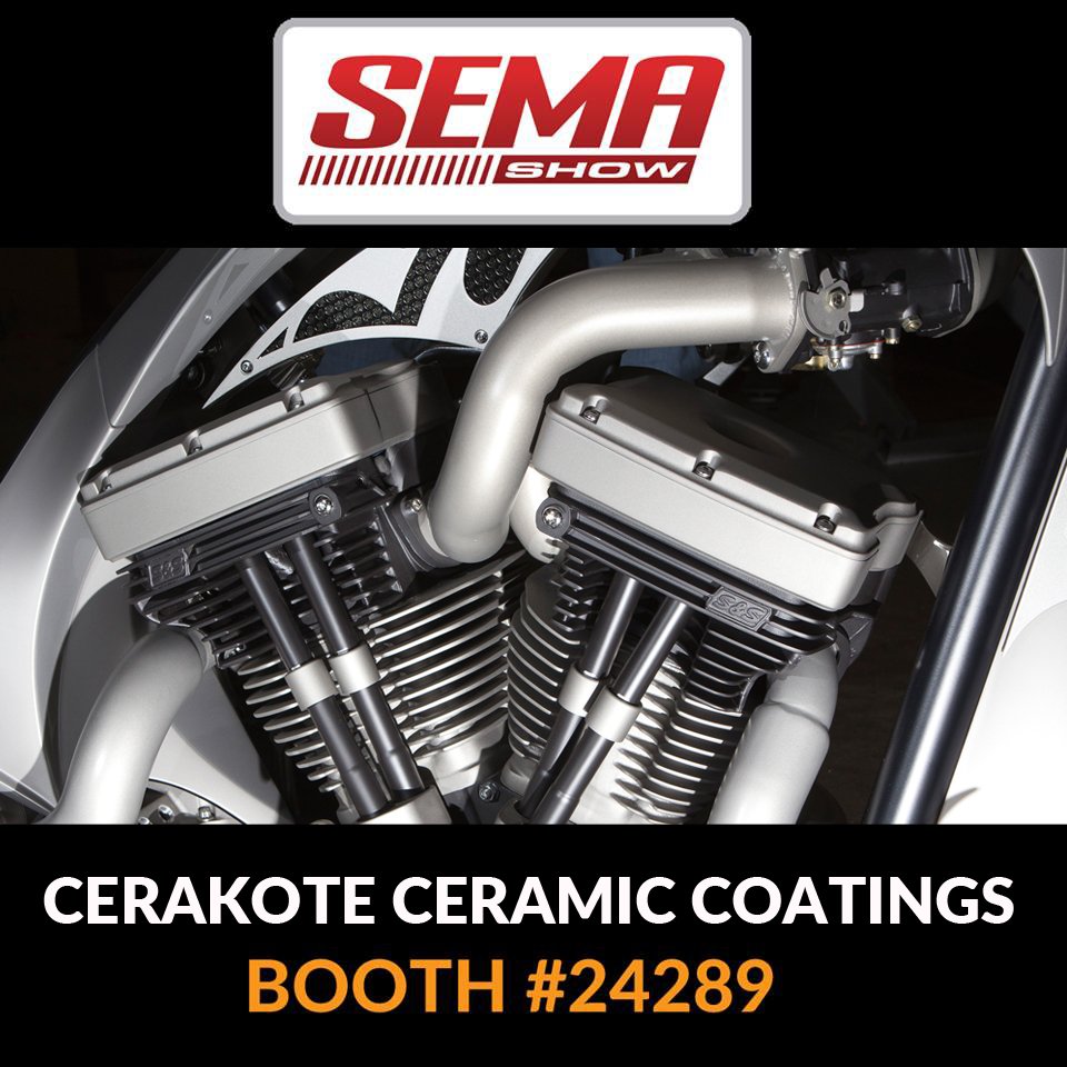 CerakoteHighTem's tweet photo. @SEMASHOW 2016 kicks off in less than 2 weeks! Visit #Cerakote at booth 24289! #HighTemp #CeramicCoating #SEMA https://t.co/c4CONmWz9y