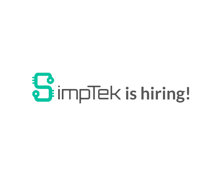 SimpTek's tweet photo. SimpTek is looking for excited and passionate people to fill 6 new positions! Check out our website to apply https://t.co/97lAPQarsl https://t.co/c7uMfaebtV