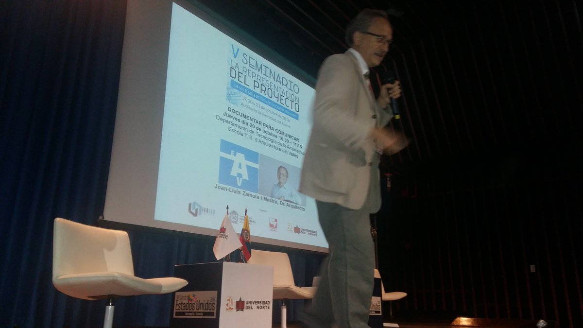 johannaebrahaim's tweet photo. Joan Zamora Código Unificado: representación de la Construcción UPC. V Seminario La Representación del Proyecto #fablabuninorte #CatedraUSA https://t.co/TK7Bz0IBAg
