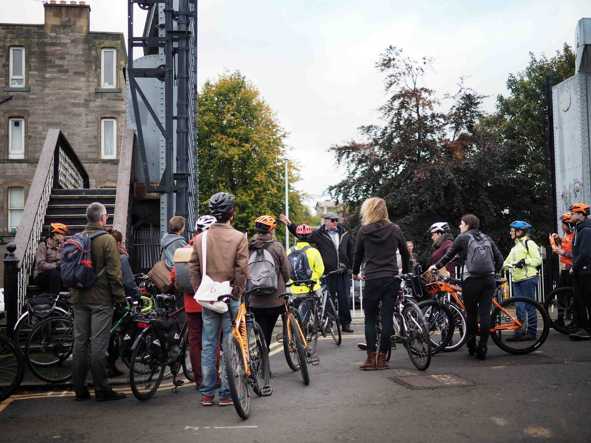 thehereandnowuk's tweet photo. Thank you Richard of @fountainbridgec for the brilliant and informative talks as part of our #SpaceToSit cycle tours the last few weeks! https://t.co/dVjVK5EJZD