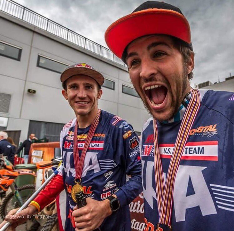 GNCCRacing's tweet photo. This feeling might last for a long time! 🏆 (Photo Massimo Di Trapani) #Champions #ISDE2016 #SixDays https://t.co/GtHjDOgjtM
