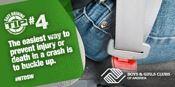 Wearing a seat belt could save a teen's life! #NTDSW