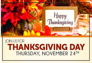 Eat, Drink and Be Thankful! 11/24/16 | 10am-4pm - As autumn leaves turn their brilliant hue... bit.ly/2epwVet