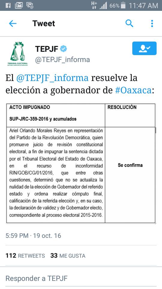 rikamargo's tweet photo. Es tiempo de transformar Oaxaca su historia va a cambiar.@TEPJF_informa valida eleccion de @alejandromurat. Somos @Integracion_16 https://t.co/8fQikOLuAD
