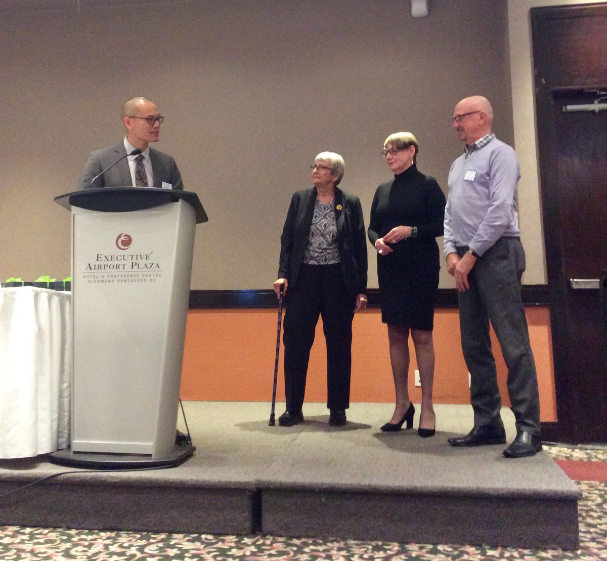 pbisbc's tweet photo. A huge thank you to Don Chapman, Jean Moore, and Kathy Champion for 20 years of supporting #PBIS in BC schools. #mc2016 https://t.co/7pAn3ekHsI