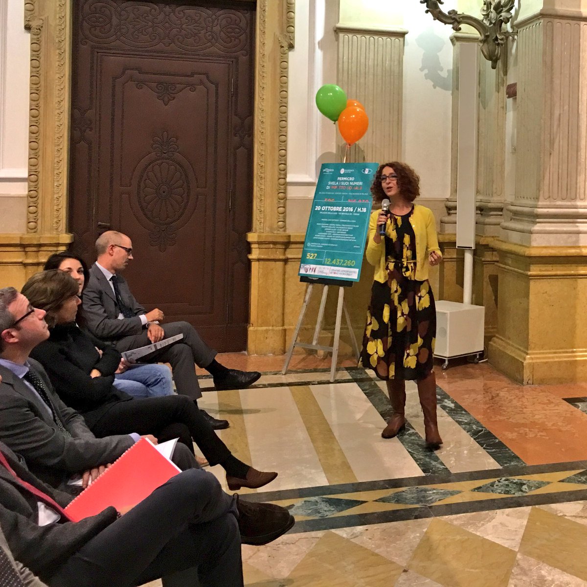 PerMicro_'s tweet photo. Irene Bengo illustra la metodologia utilizzata nella ricerca sull'impatto sociale di Permicro
#2016EMD #microcredito #impattosociale https://t.co/zf5eDjNUwm