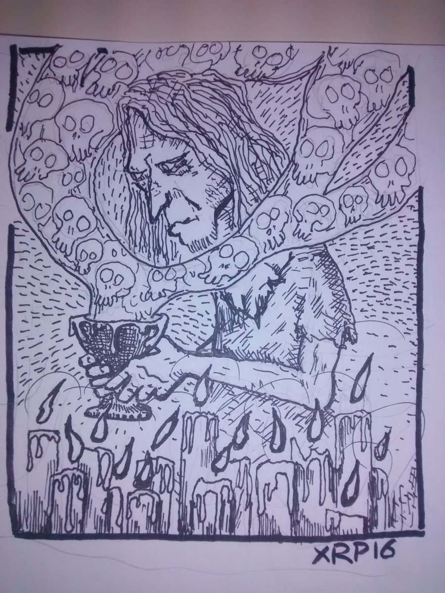 XERPAS's tweet image. #inktober2016  #inktober #hechicero