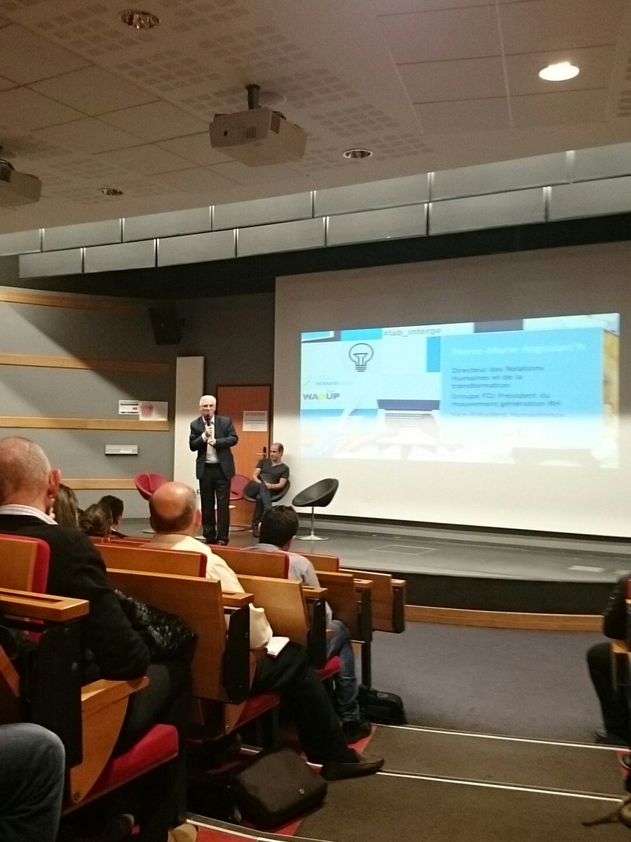 Humaninnov's tweet image. .@Pmargouarch, Directeur des #Rh et de la transformation @FDJ, premier témoin de notre soirée ! #lab_interge