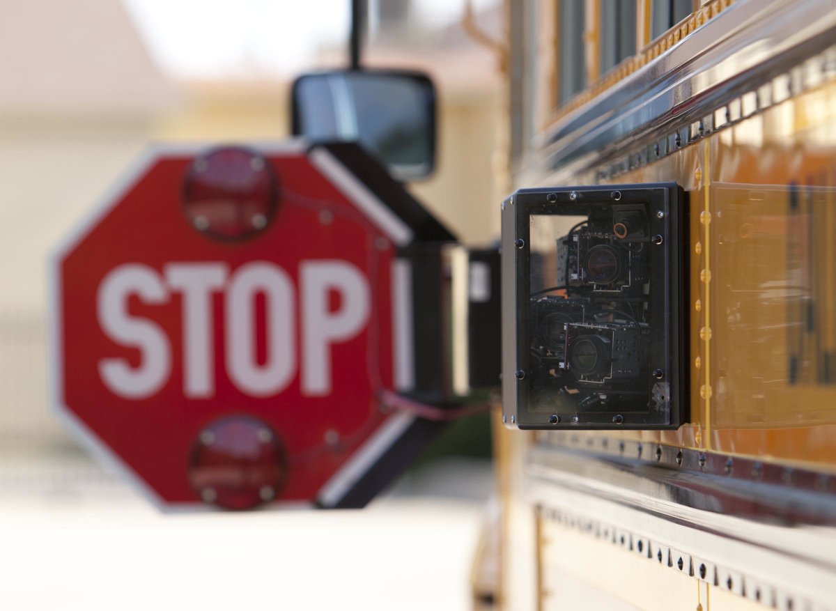 DallasCountySch's tweet photo. Our School Bus Stop Arm cameras have decreased the number of citations by 25% #NSBSW https://t.co/mvl3VdEJOf