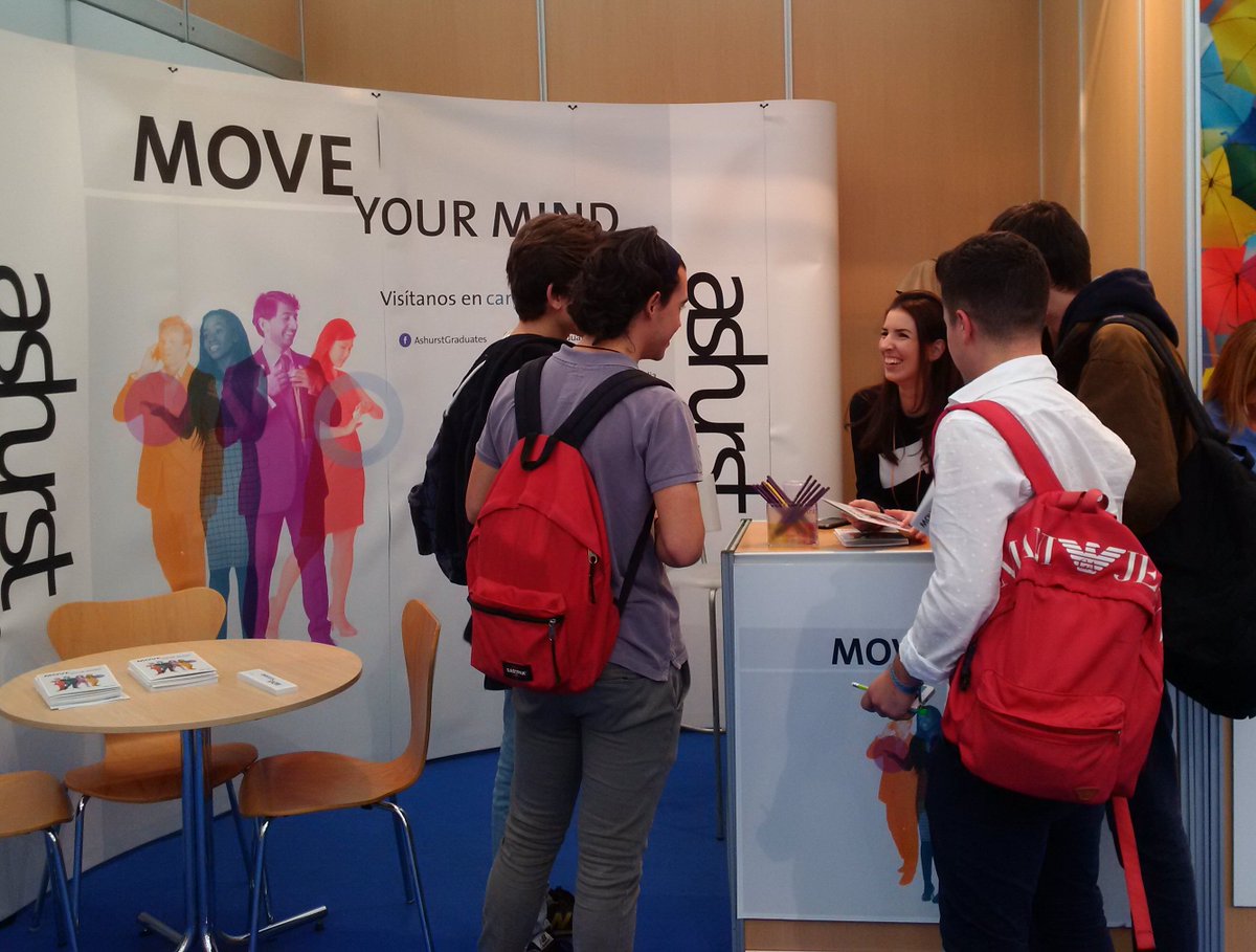 Ashurst_Spain's tweet photo. ¡Aprovechando las últimas horas para reclutar talento joven en el #ForoComillas de @UCOMILLAS! https://t.co/V85r0yC9F9