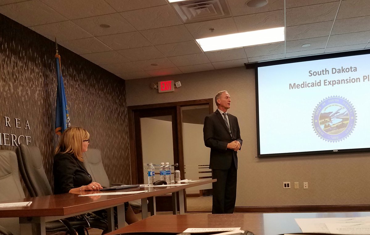 SF_Advocate's tweet photo. Gov. Daugaard and Sec. Malsam-Rysdon present at Issues Management. https://t.co/aX2DGk20cb