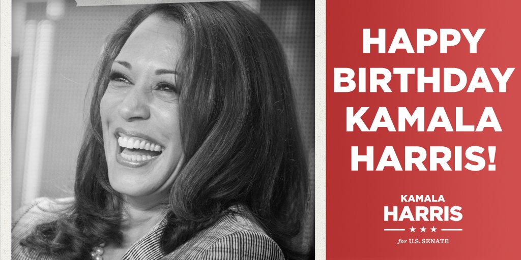 Kamala Harris on X: "RT to wish Kamala a happy birthday! #HappyBirthdayKamala https://t.co/ge7amdEmqD" / X