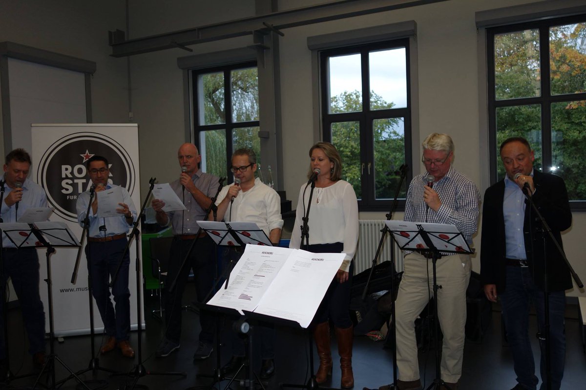 HAURATON_eu's tweet photo. Directors of our subsidiaries rocked the #ExportConference with drums and guitars. Thanks to all musicians for the spontaneous concert! https://t.co/xvUkYkun8W