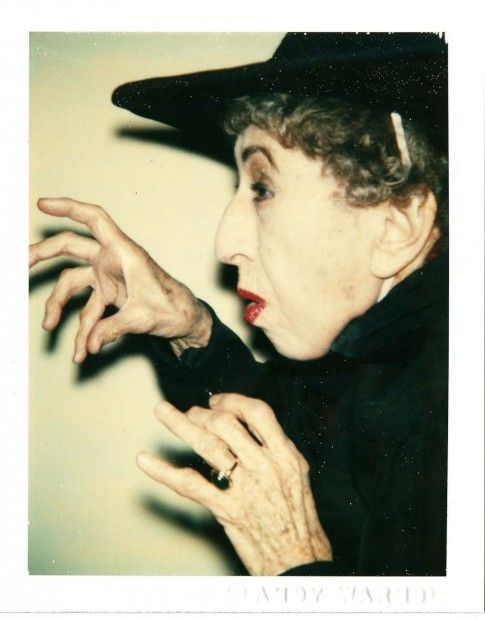 ilovewarhol's tweet photo. #Halloween is around the corner!! Here is a 1980 polaroid of Margaret Hamilton, by Andy Warhol titled, "Witch". https://t.co/fshfUT4U3s