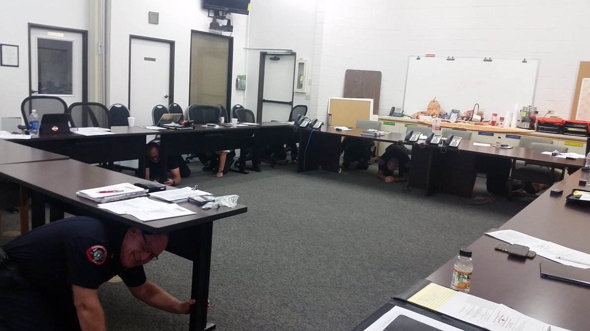 Riv County Fire Chiefs participated in The Great Shakeout at 10:20.  Did you? #TheGreatShakeout