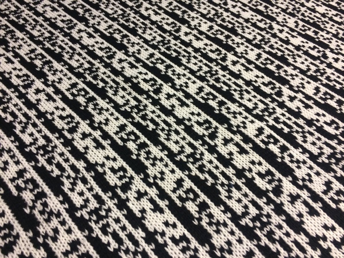 videosmithery's tweet image. Binary pattern #knit #unique #notunique