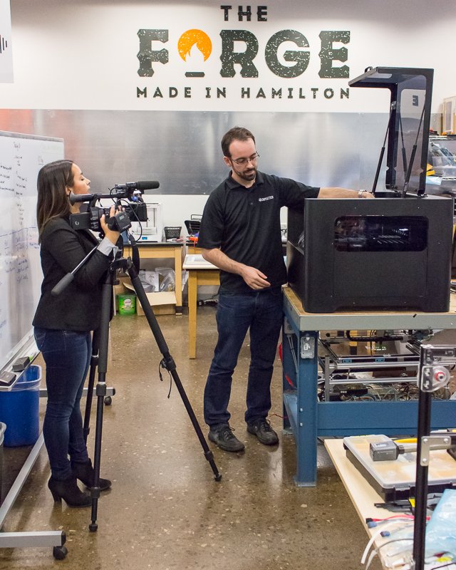 chipsetter's tweet photo. Tonight at 6PM on @CHCHTV News, see @IsabelleRaghem interview @asawula and other @theforgehamont members about their #HamOnt #startups. https://t.co/3fKMhX1MHz