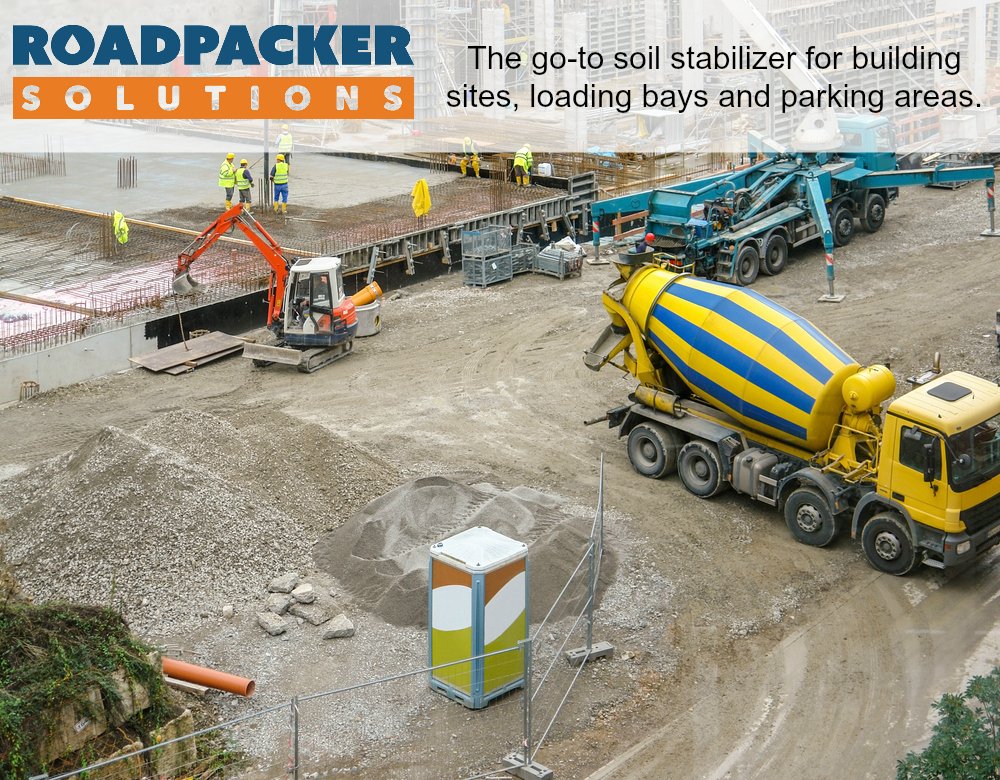 RoadPackerPlus's tweet image. RoadPacker is the go-to provider for cost-effective, permanent solutions in #stabilizing building sites, loading bays and access areas.