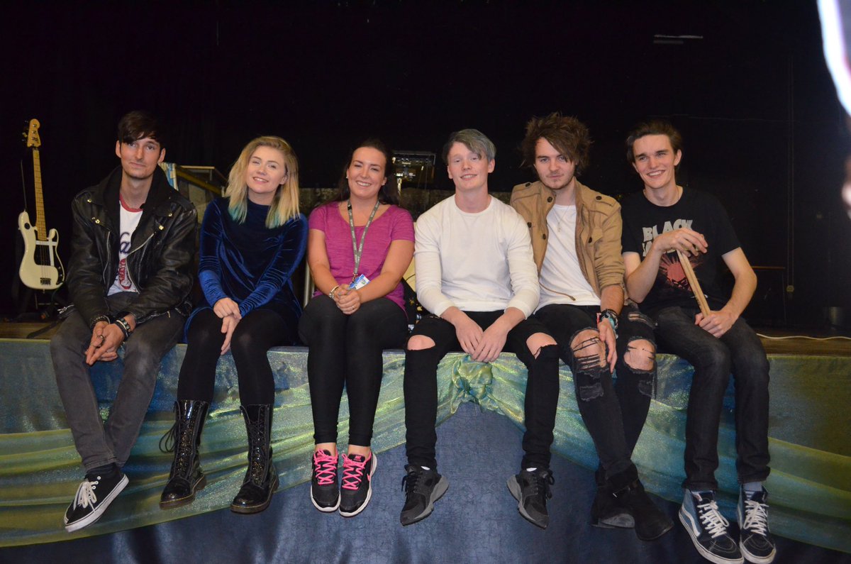 SalesianAcademy's tweet photo. After a very eventful day, pupils in Y7/8 were treated to a performance by up-and-coming band @LucieeATWolf. A great end to the half-term https://t.co/g5QPhKiwmM