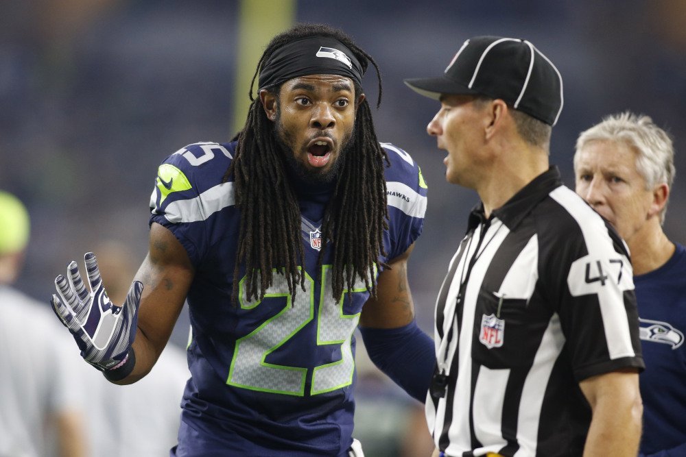 RSherman_25's tweet photo. Don't forget to enter! CAPTION THIS! For a chance to win Free Gear!  Winner will be announced next week! https://t.co/QJoQqxHQJD