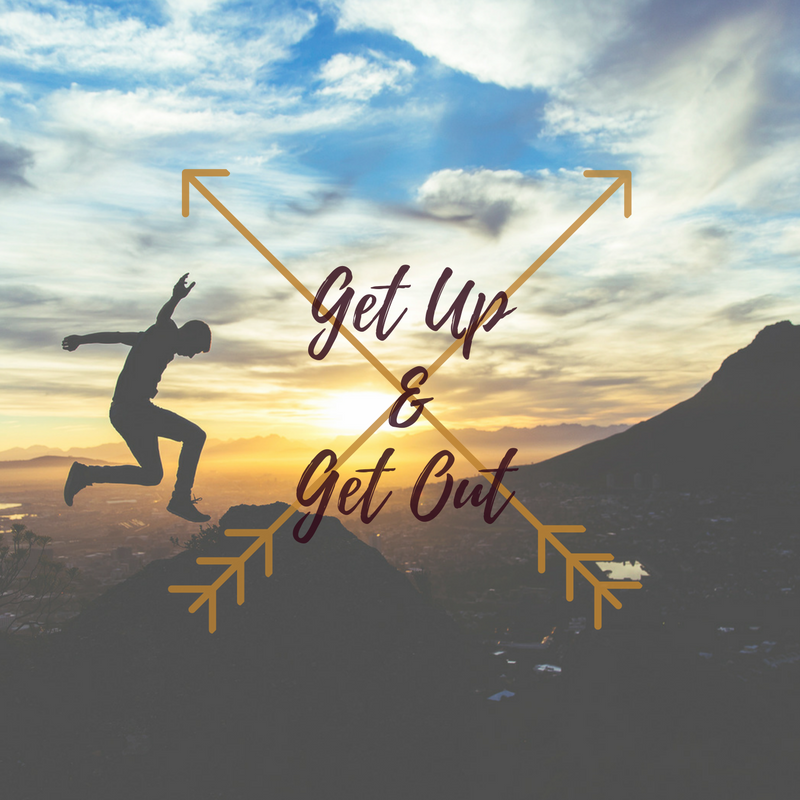 itsjessgrande's tweet photo. Getting crap done. Here's a generic logo concept for a project for school. #GetUpnGetOut https://t.co/YYJ2LqwZ5c