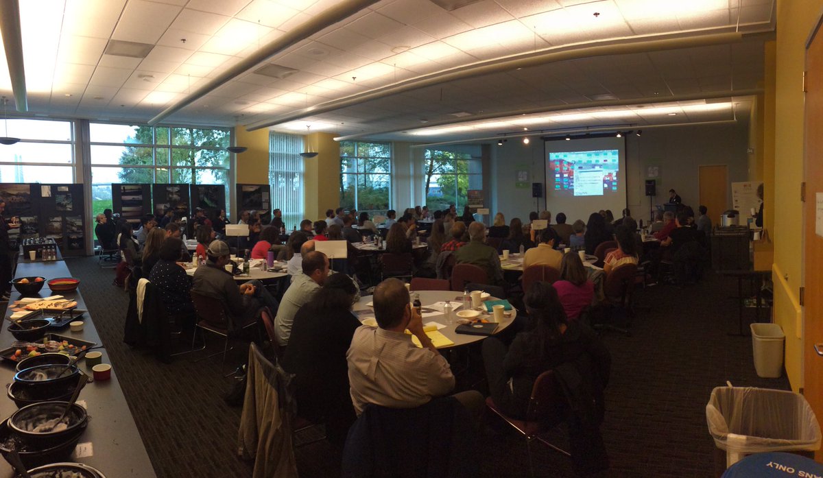 Enjoying some fantastic presentations this morning at our first annual conference, Culturally Diversifying the Outdoors! 🌲🗻👏 #vivenw