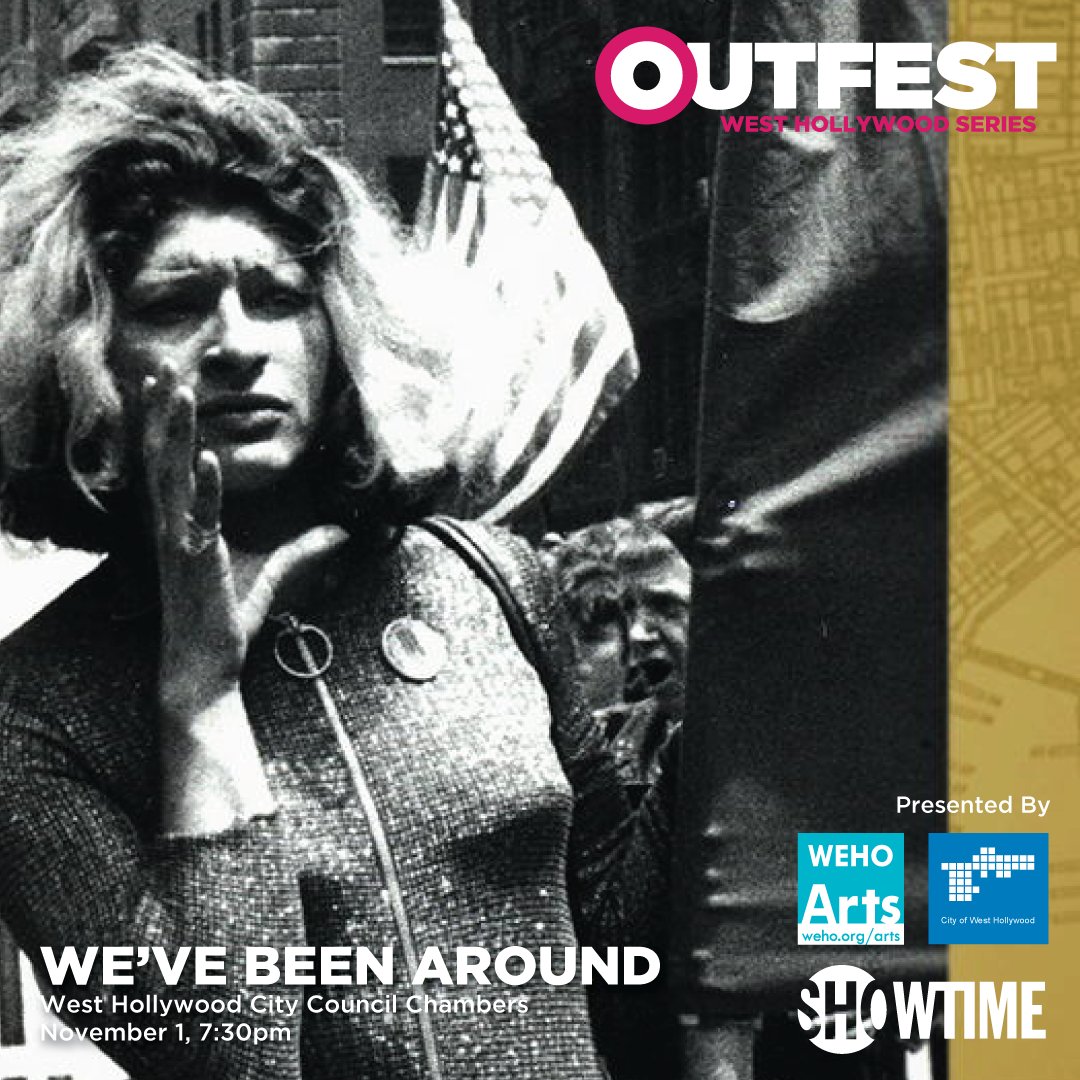 Outfest's tweet photo. WE'VE BEEN AROUND: November 1, 7:30pm at West Hollywood City Council Chambers https://t.co/HqE60URgpP https://t.co/zDMGDpml0J