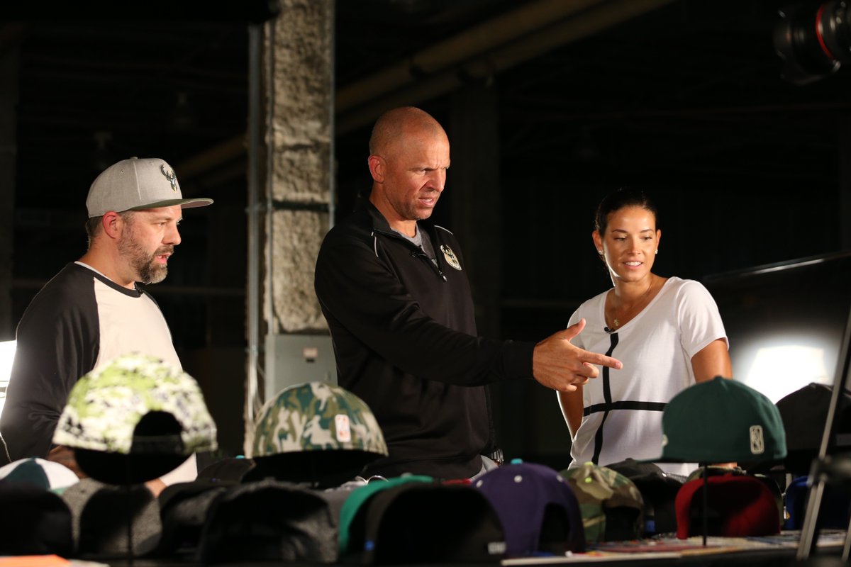 Coach @RealJasonKidd and @PorschlaKidd in the @NewEraCap design lab, making something new to debut next week!! https://t.co/9zIfENJPbV