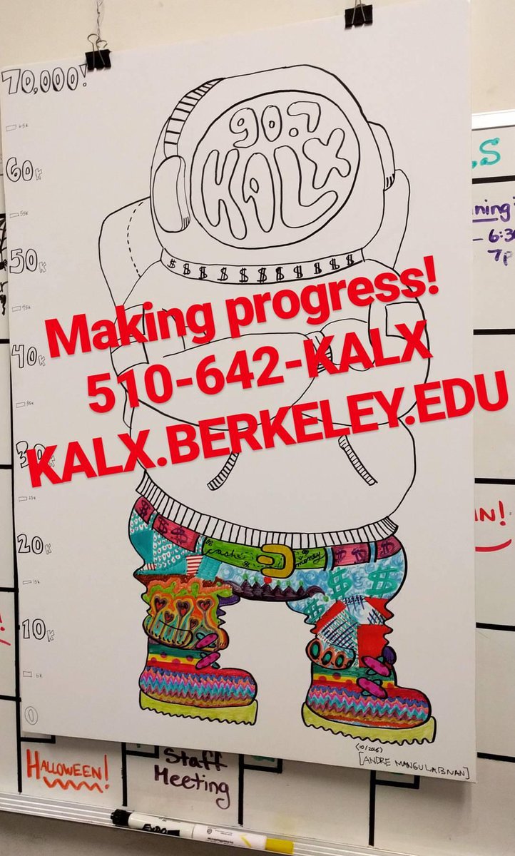 KALXradio's tweet image. Thanks for all your support so far during the #KALXFundraiser! Keep up with our astronaut on Instagram (@kalxradio)