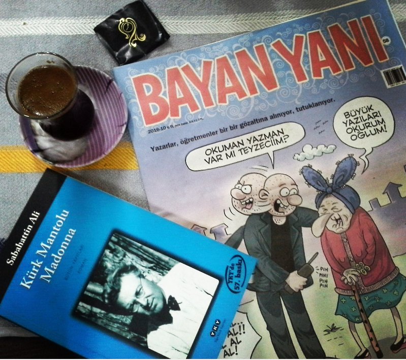 Once bayan yanini hatmedeyim, sonra kurk mantolu madonna, uzun zamandir bi daha okumak istiyordum iyi ki hatirlattilar ^^ <a href="/bayanyani/">BayanYanı</a>