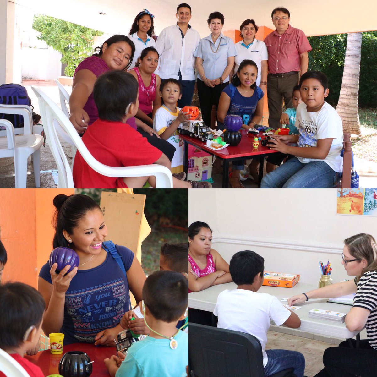 chelitocarrillo's tweet photo. Visitando la fundación Elda Peniche Larrea, en donde transforman la vida de los niños con problemas auditivos. https://t.co/OWuxwDfsOk