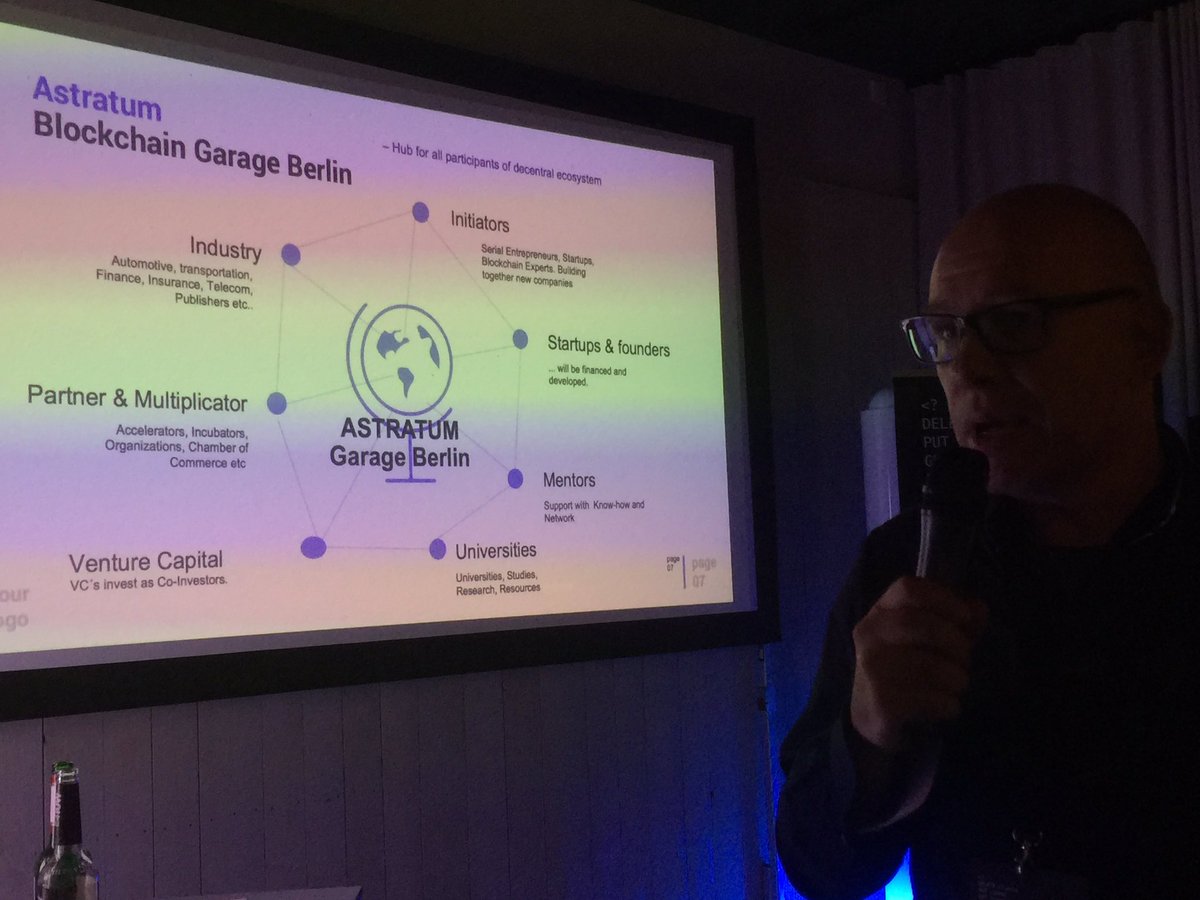 Startup_Europe's tweet photo. Astratum Blockchain Garage Berlin #deletelimits https://t.co/Ss6tPumDdS
