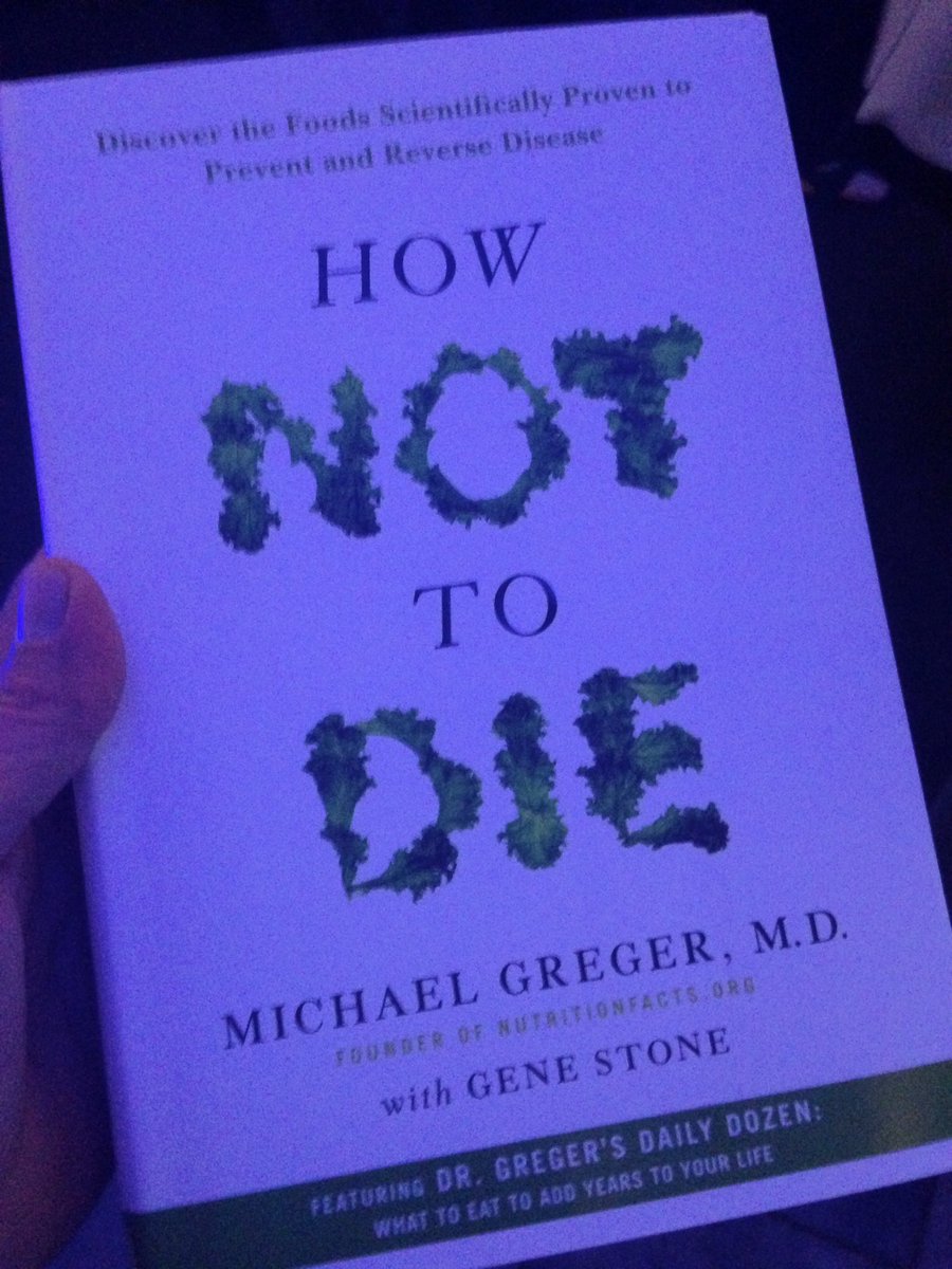 tohagan33's tweet photo. Surreal to use Dr. Greger's @nutrition_facts materials in class & then meet, hear him speak & receive his book! Thx! #OurPowerCan #healthed https://t.co/Jup3hetBVi