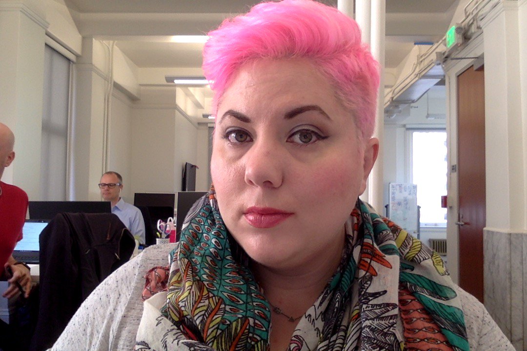 mostlymartha's tweet image. Sometimes I think I wear scarves too often. I’ll just call it a signature look. #deskselfie #featuringjohn