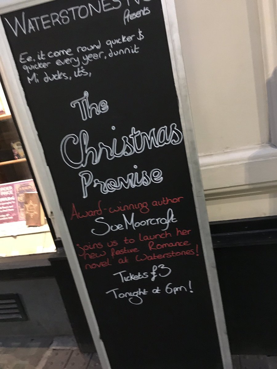 Write_Stars's tweet image. Fab &amp;amp; fascinating Q&amp;amp;A with @SueMoorcroft at her 'Christmas Promise' book launch tonight :) #amwriting in Nottingham