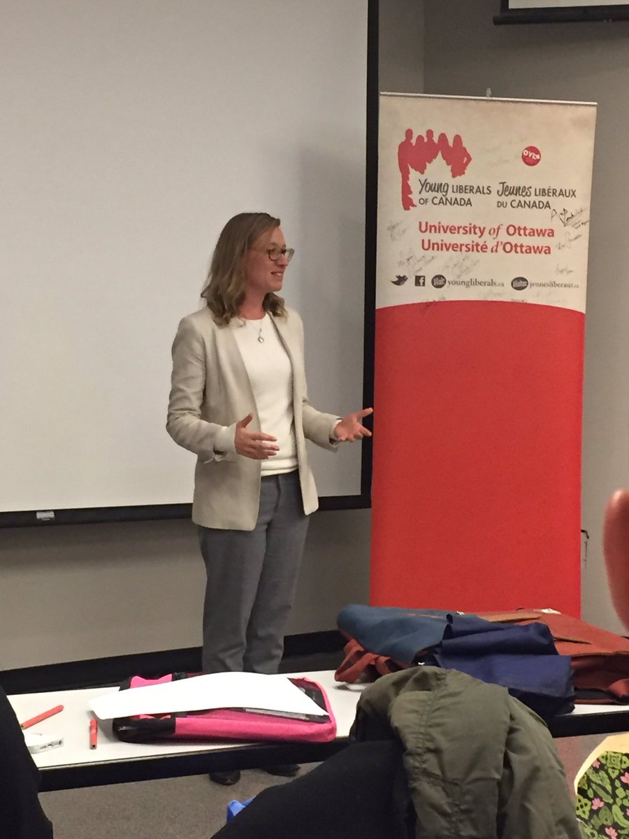 CarlosPena_ST's tweet photo. Thank you @karinagould for coming to speak to the @uOttawa Young Liberals at our General Meeting! 2nd time for me and still so inspiring https://t.co/SNUIvTV3qe