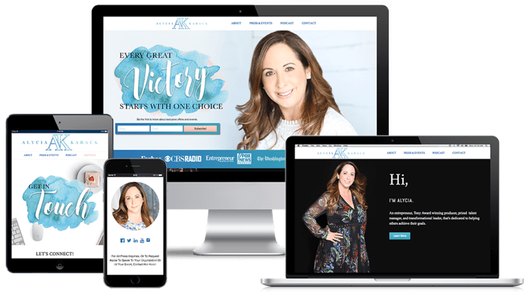 AnthonyTranMAP's tweet photo. Just wrapped up another #websitedesign  for fellow #podcaster and #entrepreneur, @alyciakaback ! Check it out here https://t.co/YgPcMe7FH5! https://t.co/eDueKkYFYR