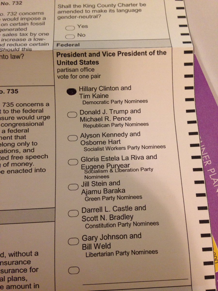 mercury973's tweet photo. Voting right now. Hell yeah!! #MiddleFingerToTrump https://t.co/BWJKt6dVqu
