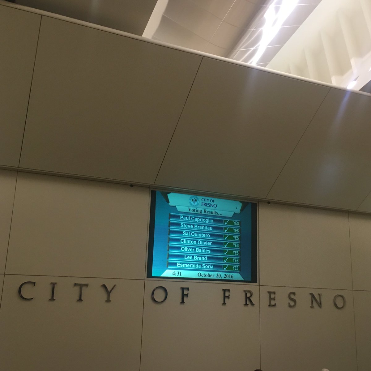Big day for #downtownFresno. The downtown plan, specific plan, & development code passes 7-0! #downtownFresno  #investmentready