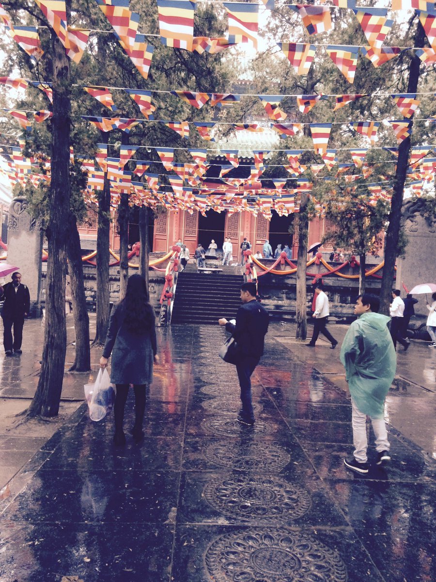 Spent the day at Shaolin Temple in the rain. Still beautiful!
