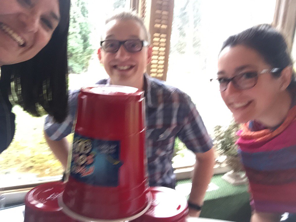 Bouletbe's tweet image. working together to build a tower...maybe later we will fill the #redsolocups #teamwork #GPROgrowthmindset