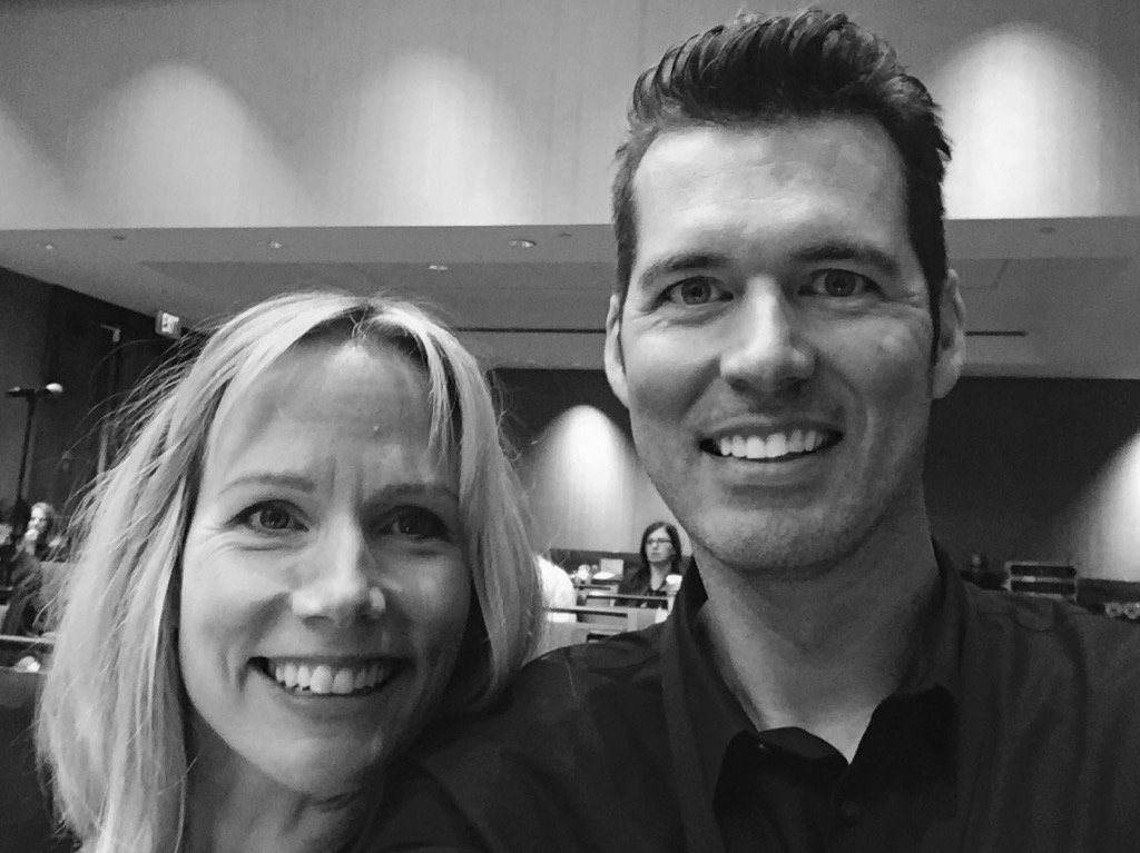 dr_e_foster's tweet photo. @MaryFearon meet @dr_e_foster - wait! We went to middle school together!! #mpb2bconnect #griffinalumni #smallworld https://t.co/UjhwRS9XoI